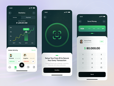 Finance Mobile App UIUX app design budgeting made easy crypto wallet design inspiration design veli digital finance finance app fintech innovation investment tracker mobile app design mobile banking money management neobank receive money secure payments send money transaction ui ux design visa card wallet app