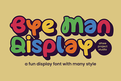 Bye Man - Fun Display Font logotype