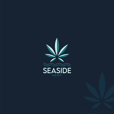 Seaside Hemp Logo branding design graphic design illustration logo vector