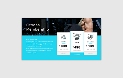 Daily Ui Challenge 030 - Pricing concept dailyui design figma fitness pricing ui uidesign web