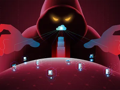Hacker attack hacker illustration security