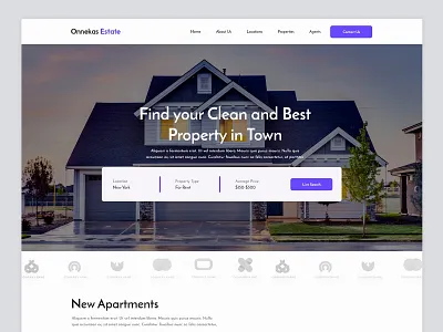 Download Free Real Estate adobe xd template - Uidriver branding design graphicdesign property realestate ux web website