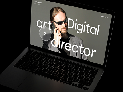 Personal Website Concept c4d figma macbook personal website portfolio redshift render