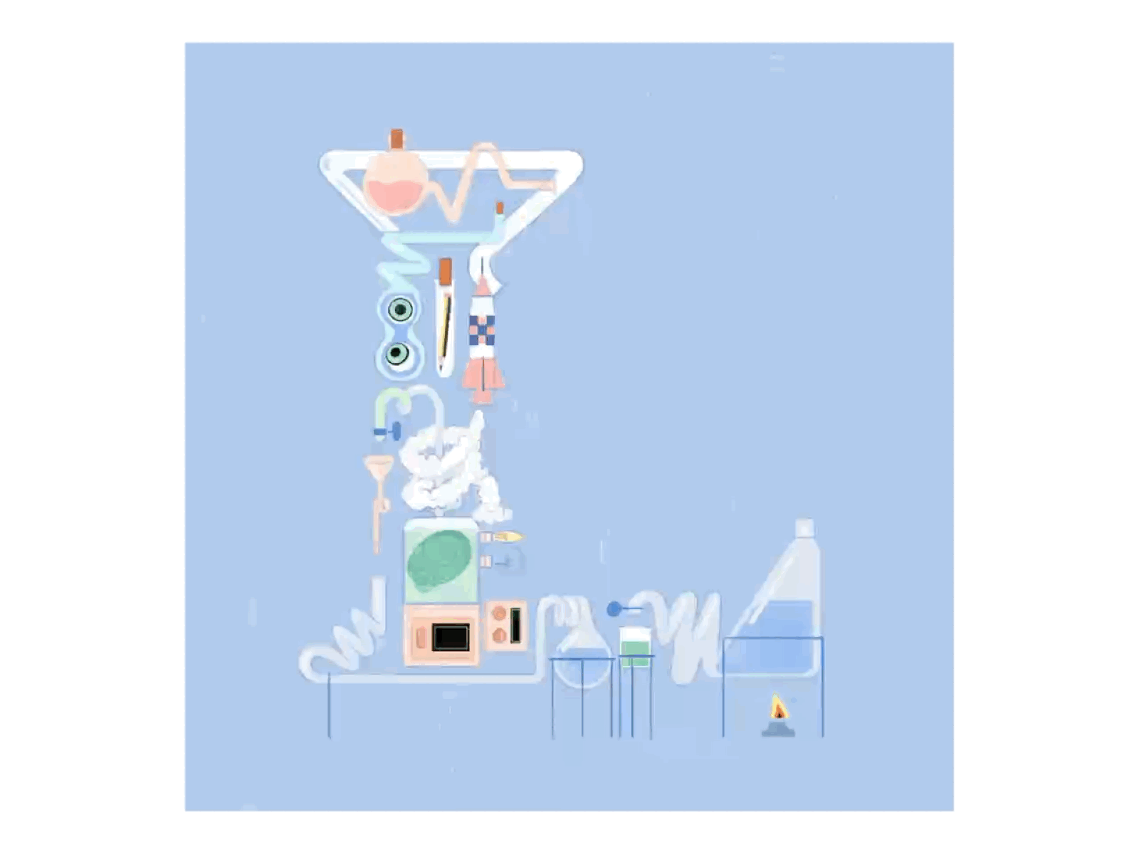 L for LAB 2d 356daysoftype aftereffects animation creativelab gif lab motion typo