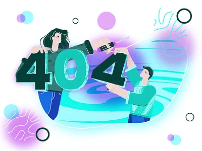 404 Illustration | Fractools 404 404page design error error page graphic design illustration vector