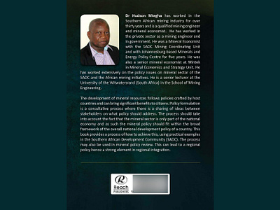 Book // Back Cover // Dr Hudson... // back cover book book publishing catherine davis smith charmed designs graphic design hudson layout mining publising reach publishers sadc