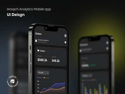 UI Design for Araqich Analytics Mobile App analytics application branding concept design figma graphic design graphs interface interface design mobile mobile application stats ui ui design uiux user interface ux web