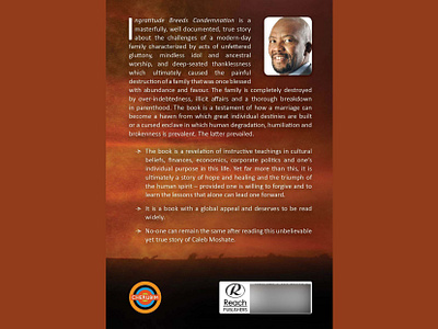 Book // Back Cover // Ingratitude Breeds Condemnation // back cover book book back cover book publishing catherine davis smith charmed designs cherubim design graphic design layout publishing reach publishers