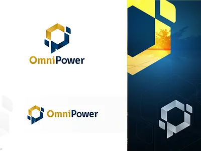 Omni Solar Power Logo brand branding design energy identity logo panel power solar vector