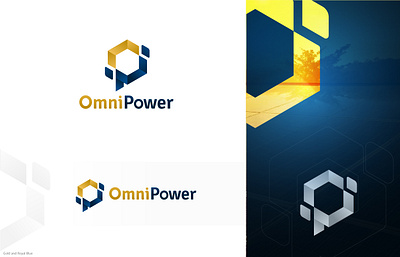 Omni Solar Power Logo brand branding design energy identity logo panel power solar vector