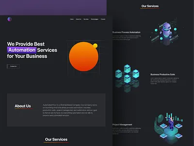 Software Company Landing Page branding dailyui design graphic design illustration landing page logo minimal typography ui ui design uiux ux ux design web design website