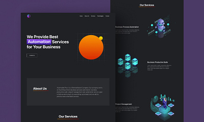 Software Company Landing Page branding dailyui design graphic design illustration landing page logo minimal typography ui ui design uiux ux ux design web design website