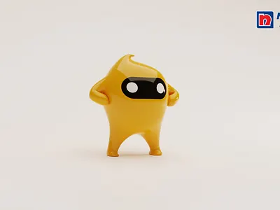 Nippon Paint 3D Blobby Model 3d blender blobby branding model nippon paint