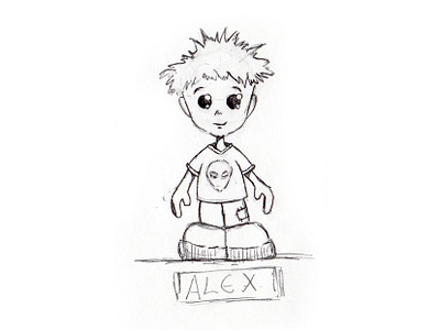 Drawing // Character // Alex // alex boy catherine davis smith character charmed designs child drawing pen