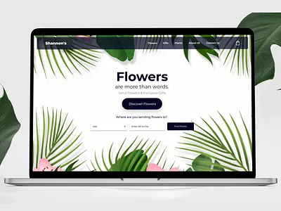 Flower Shop UI UX Design branding design flower shop flowers graphic design illustration ui ui web uiux ux vector web design web ui