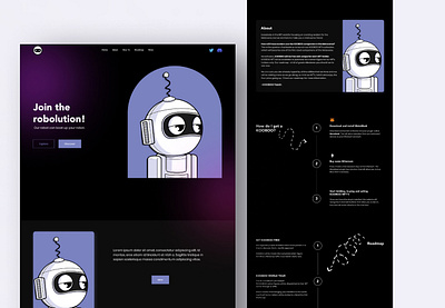 NFT Landing Page black branding design illustration logo minimal nft ui ui design uiux ux vector web design web3 website