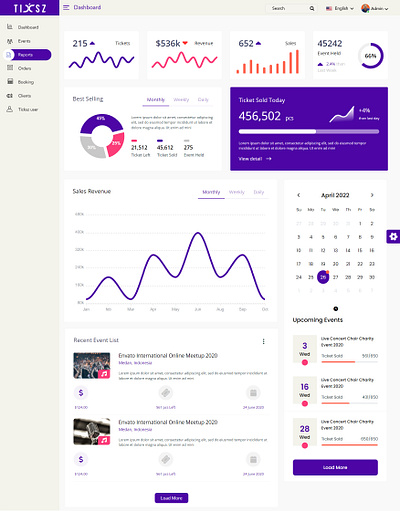 ticksz Dashboard app branding design graphic design illustration logo typography ui ux vector