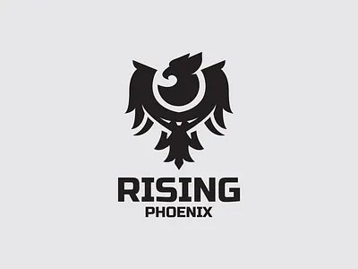 Rising Phoenix bird branding design logo logos logotype phoenix phoenix logo rising phoenix simple logo vector