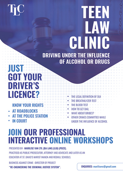 Teen Law Clinic Flyer Design artwork branding brochure catalogue design flyer graphic design illustration package design teen vector