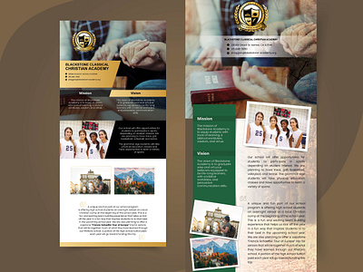 Flyer design for teenage school christian education gold school socialmediamarketing teenage