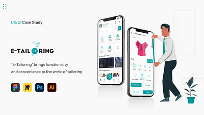 E-Tailoring (UX UI Case Study) Tailoring Services App app design mobile app online tailoring app ui ui design ui ux user experience user experience design user interface user interface design ux ux case study ux design