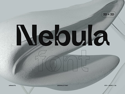 Nebula font 3d animation design designconcept designideas font mockup motion motion graphics space type typography ui universe vector