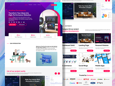 Webflow Development in Flow Dev development landing page mockups prototyping ui ux web design webflow website wireframing