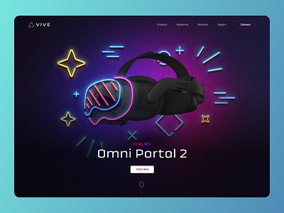 ✨VIVE Website Hero Redesign✨ branding design figma freelance glassmorphism graphic design minimalism ui ui design web design