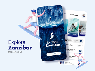 Surf Mobile App UI Design app design mobile application mobile ui ui ui design uidesign