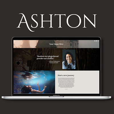 Fantasy Author Website branding design mobile design mockup ui ui design webdesign
