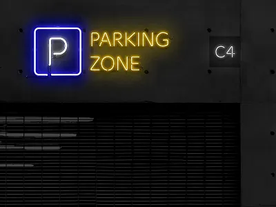 Neon Sign Kit Sample Scene 03 asl box effect font glow kit light neon otf psd sign style tool toolbox toolkit tube