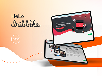 Hello Dribbble app design graphic design motion graphics ui ux