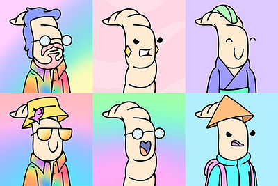 the worm illustration nft the worm рисунки