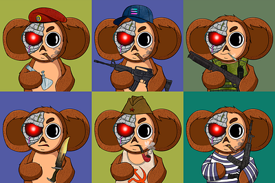 cheburashka cheburashka illustration nft рисунки