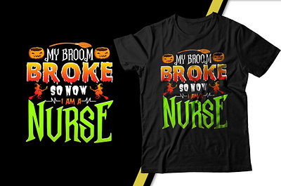 Halloween T-shirt Design apparel banner branding design ecommerce slider fashion halloween tshirt illustration nurse halloween tshirt nurse tshirt slider t shirt teacher halloween tees tshirt ui vector