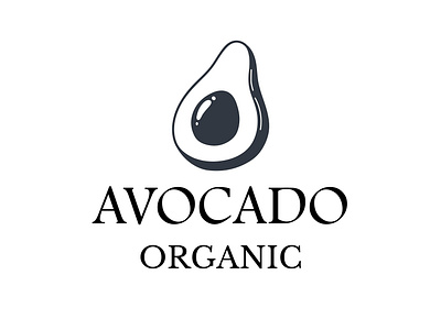 Organic shop logo graphic illustration