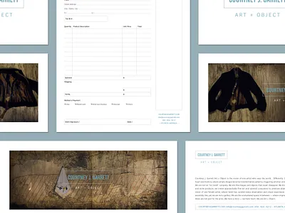 Courtney J. Garrett Art + Object Logotype branding design graphic design illustration logo typography vector