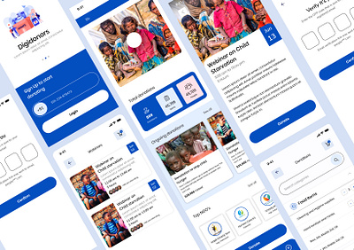 Donation App android app app design donation app finance gofundme ui ux