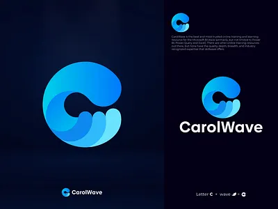 C Wave logo abstract brand branding c logo color gradient logo graphic design icon identity logo design logos modern logo ocean ocean logo sea surf water wave waveform wavelogo