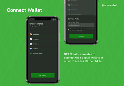 Connect Wallet blockchain crypto design nft project ui ui design visual design