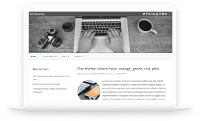 ZeroGravity-Free WordPress Theme wordpress