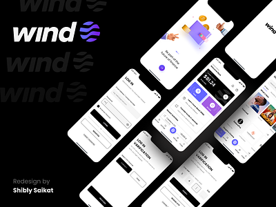 WIND app redesign design ui ux