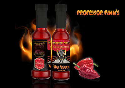 Hot sauce 3d animation bottle label branding design graphic design habenero hot sauce illustration label logo motion graphics product label ui