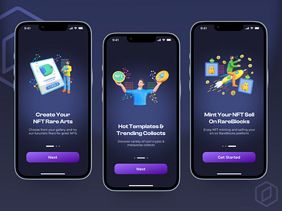 RareBlock NFT Marketplace app blockchain crypto crypto currency design marketplace nft nft marketplace