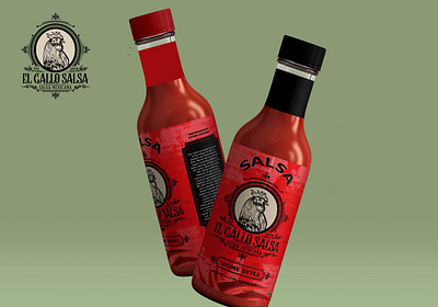 Salsa Sauce label design 3d bottle branding design graphic design jar label logo product label