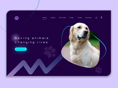 Pet care Landing page creative design dog files flat graphic design illustration label landingpage petswebsite tag tagging tags ui ux vector web