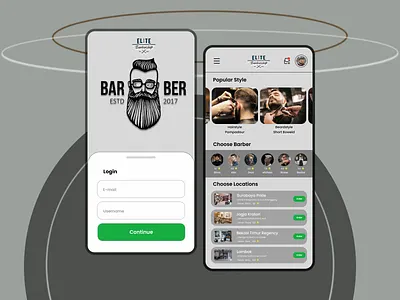 Elite Barber 3d animation branding client design graphic design logo motion graphics ui