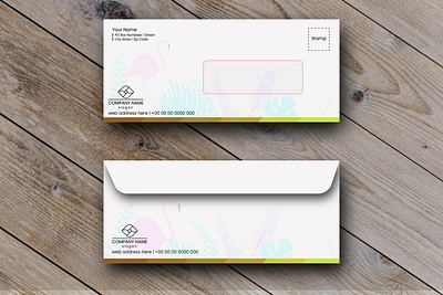 Minimal commercial envelope template paper