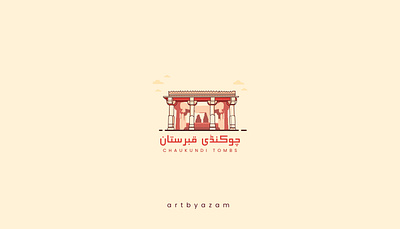 Chaukundi Tombs aesthetics ancient arabic architecture art baloch branding city design graphic design graveyard history illustration karachi logo old pakistan tombs tribe urdu