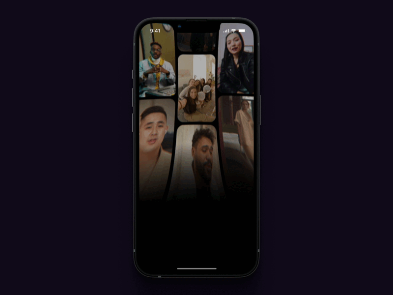 Part 1. Telegram Cards Animation animation app cards concept design figma gif messenger motion graphics onboarding telegram ui